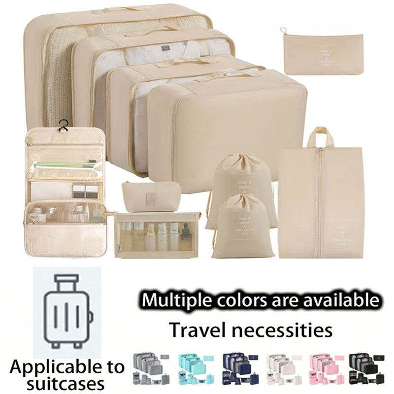 Travel Accessories Kit Bag - Travel Storage Bags Set 7/8/9/10-Piece Digital