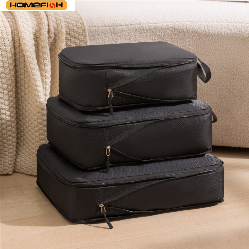 Travel Accessories Kit Bag - HOMEFISH 3Pcs/Set Travel Compressible Packing Multifunction
