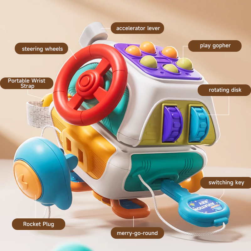 Travel Accessories Baby - Montessori Sensory Toys Baby Busy Cube