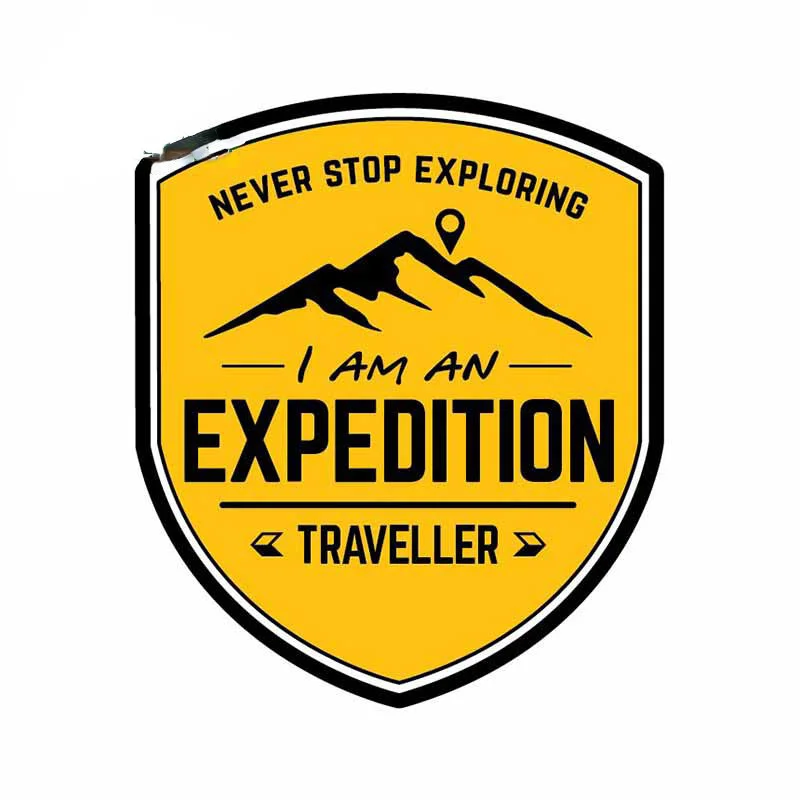 Travel Accessories In Car - 13cm Expedition Travel Car Sticker Never