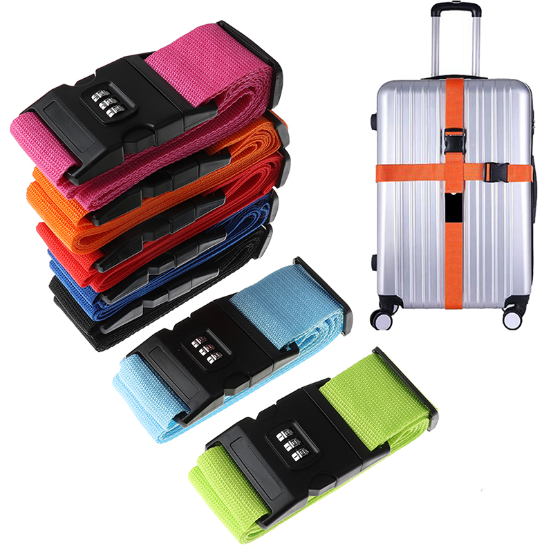 Travel Accessories Luggage Straps - 2M Rainbow Password Lock Packing Luggage
