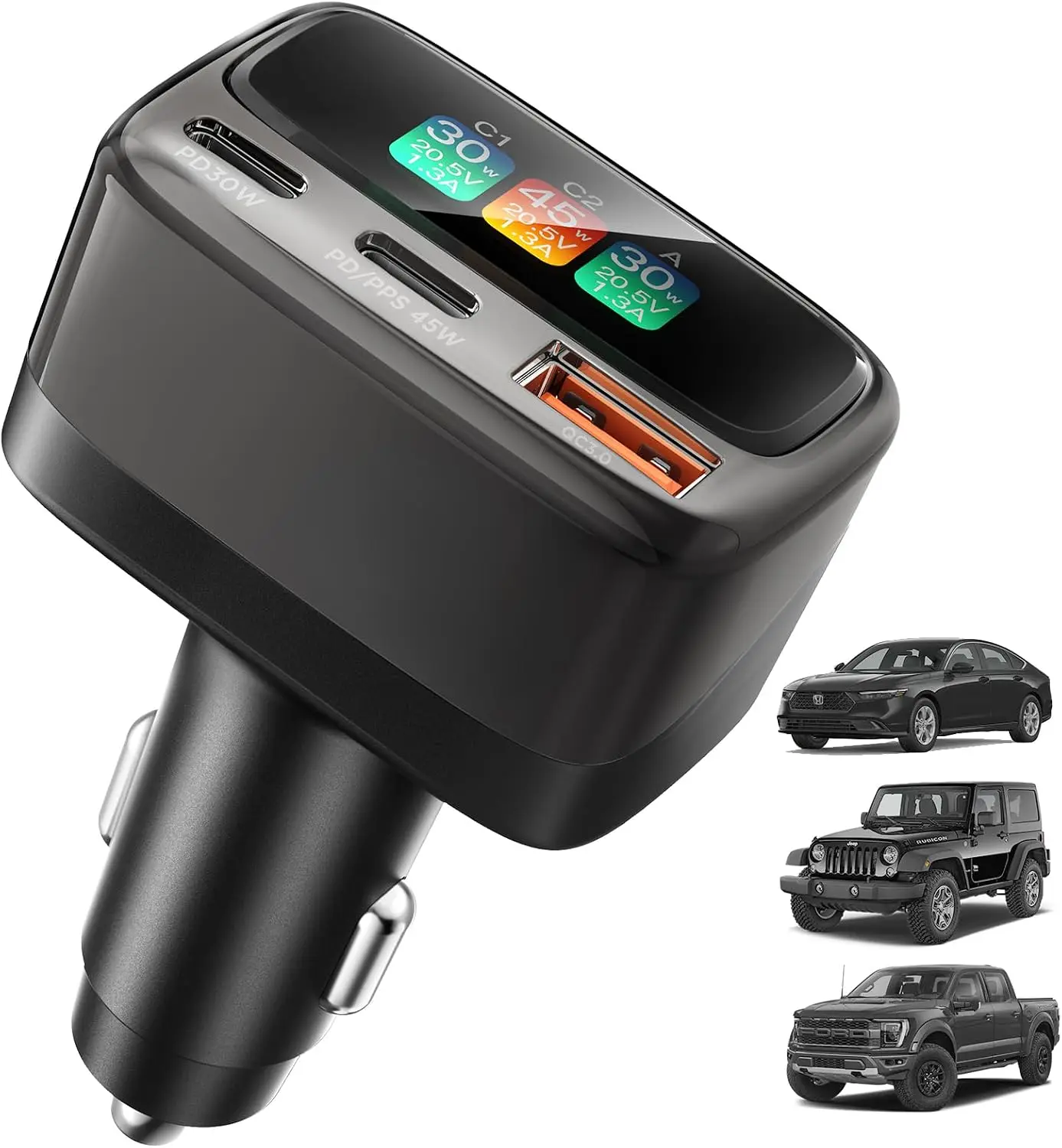 Travel Accessories In Car - 105W USB C Car Charger with