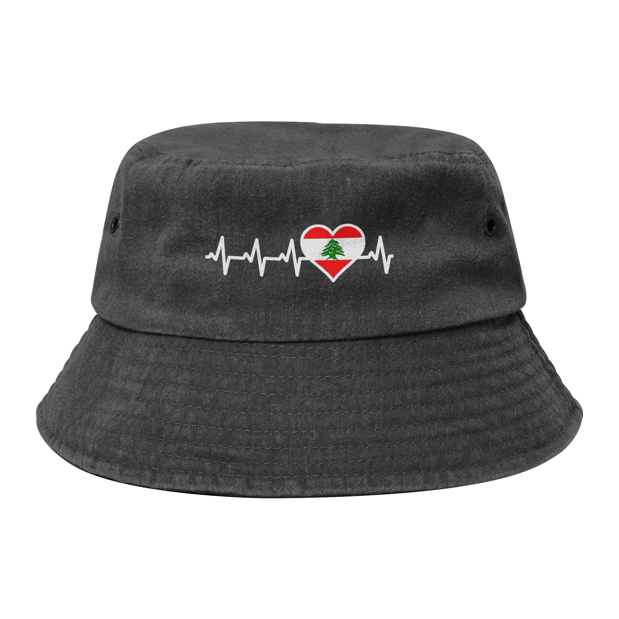 Travel Accessories Lebanon - Lebanon Flag Heart Men Women Bucket