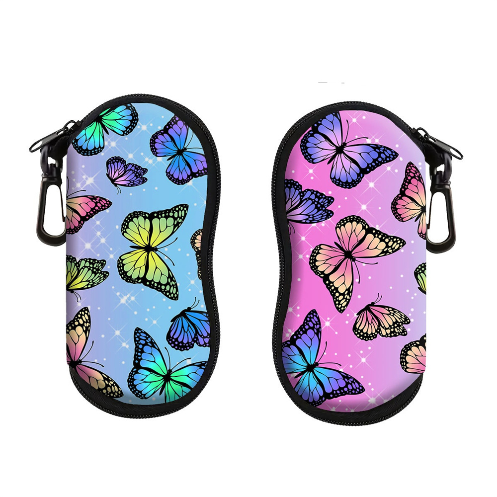 Travel Reading Accessories - Glasses Storage Box Portable Butterfly Glasses