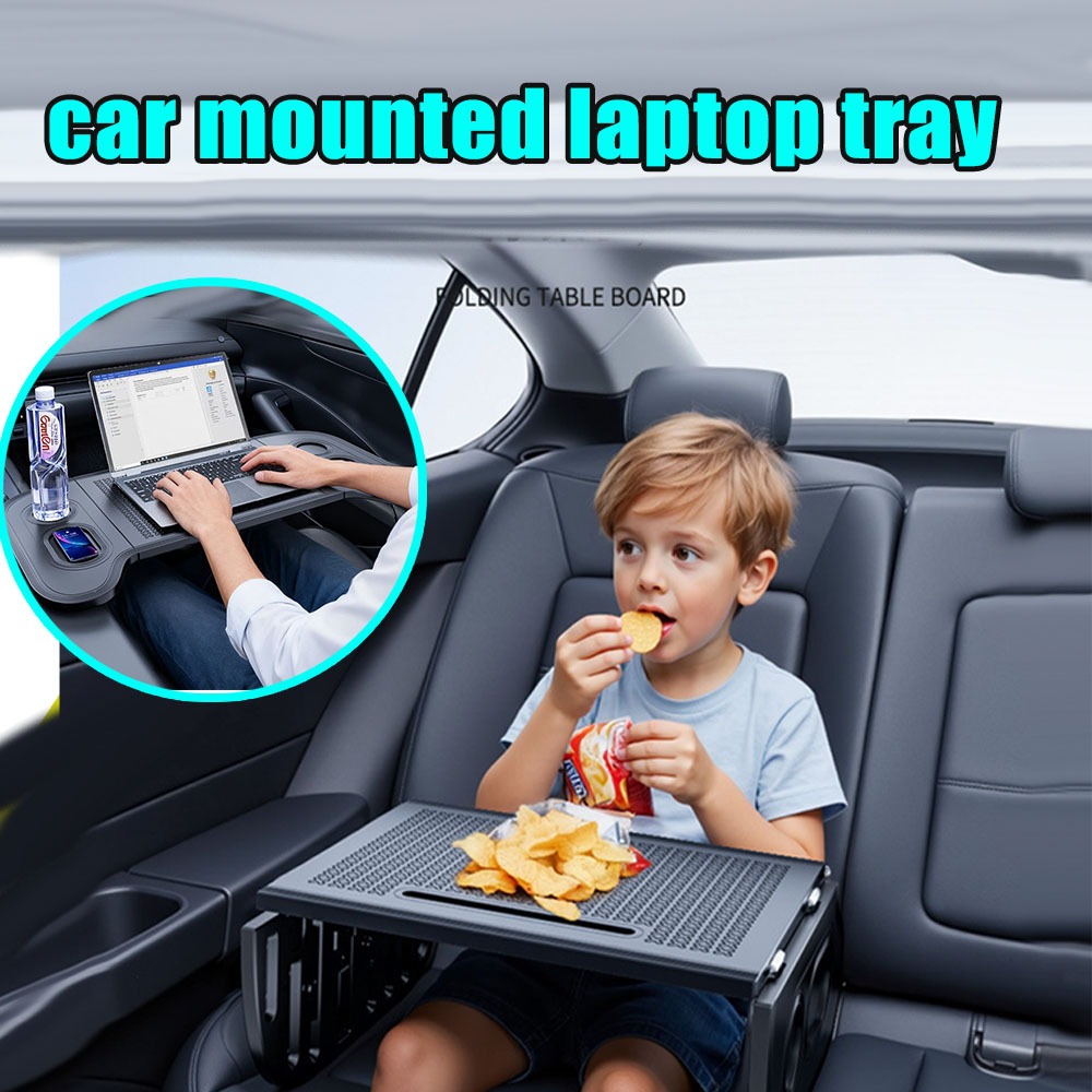 Travel Accessories In Car - Car Laptop Tray Foldable Steering Wheel