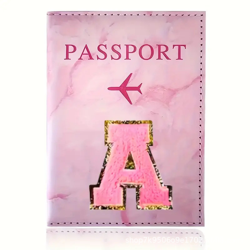 Travel Accessories Pink - Pink PU Leather Passport Holder with