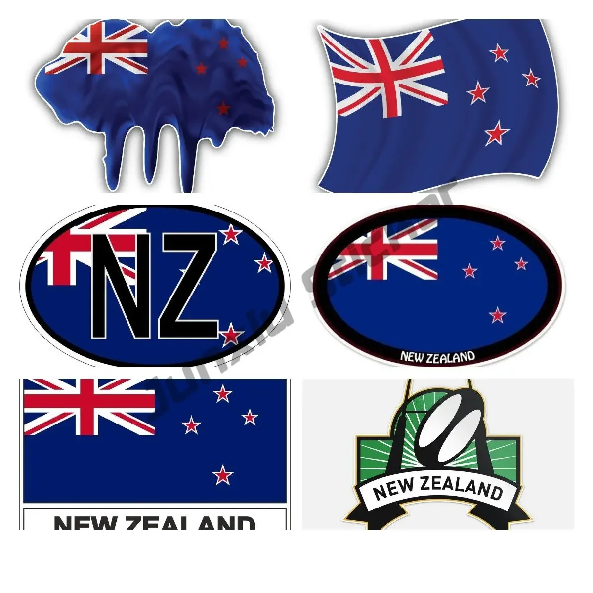 Travel Accessories New Zealand - New Zealand Flag Vinyl Decal Styling