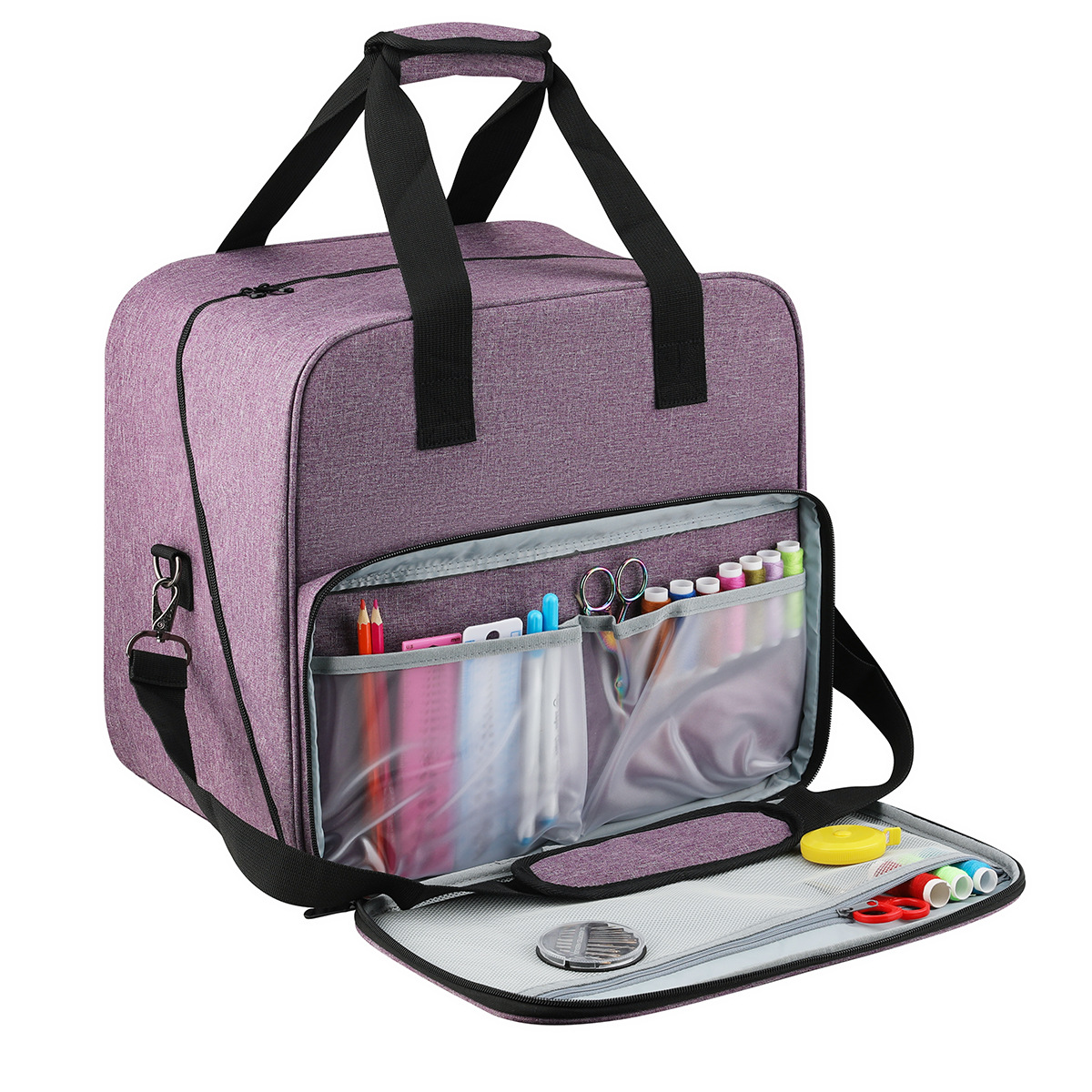Travel Accessories To Sew - Large Sewing Machine Bag Gray Color