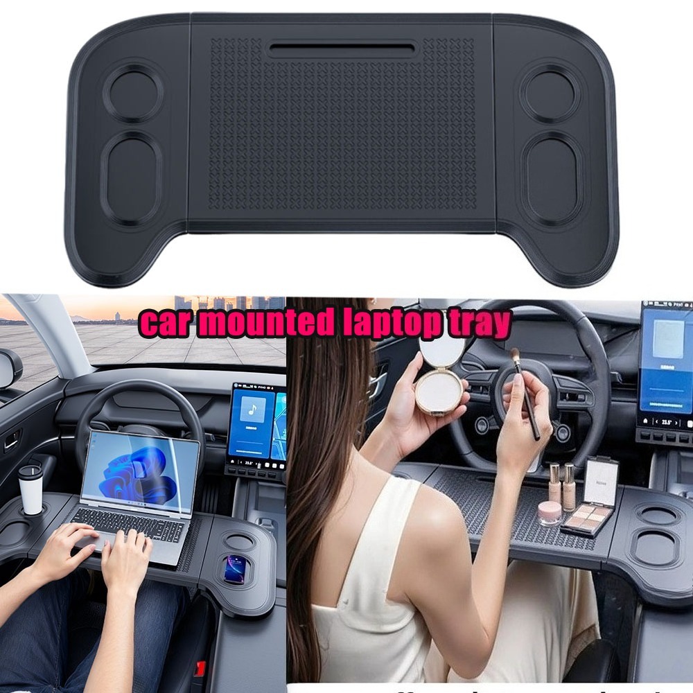 Travel Accessories In Car - Foldable Car Laptop Desk Steering Wheel