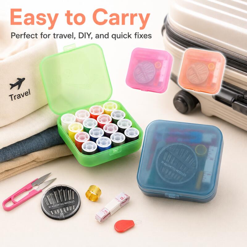 Travel Accessories To Sew - Quality Multifunctional Travel Sewing Box Kit