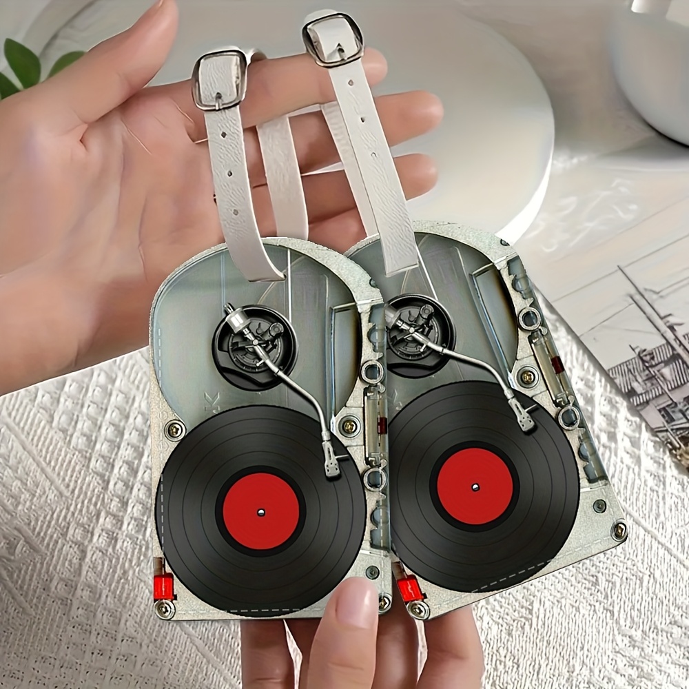 Travel Accessories Luggage Straps - Vintage Vinyl Record Player Luggage Tag