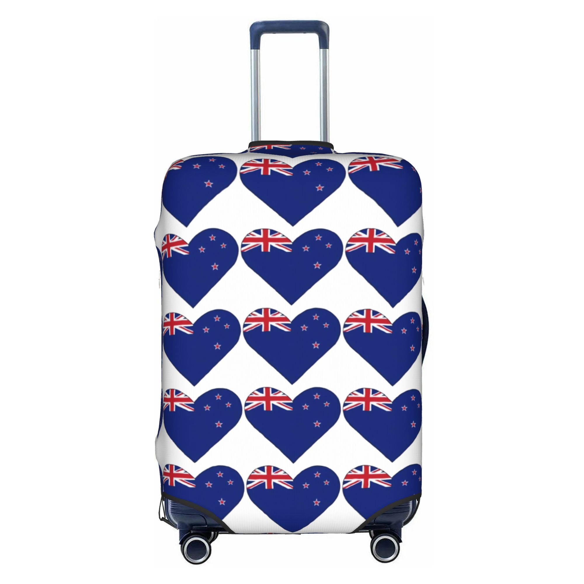 Travel Accessories New Zealand - New Zealand Hearts Flag Luggage Cover