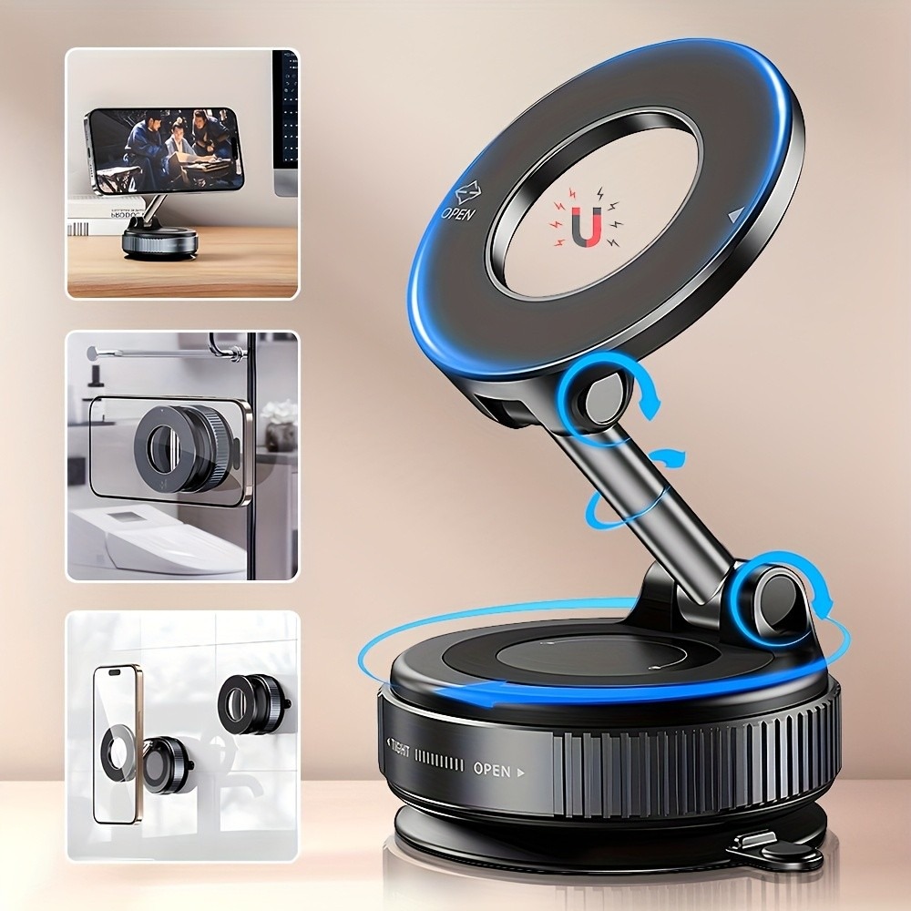 Travel Accessories Online - Suction Cup Magnetic Phone Holder Vacuum