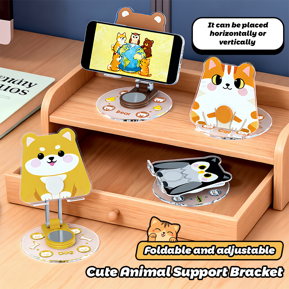 Cute Animal Phone Stand 360 Ro - Travel Accessories Online recension och pris