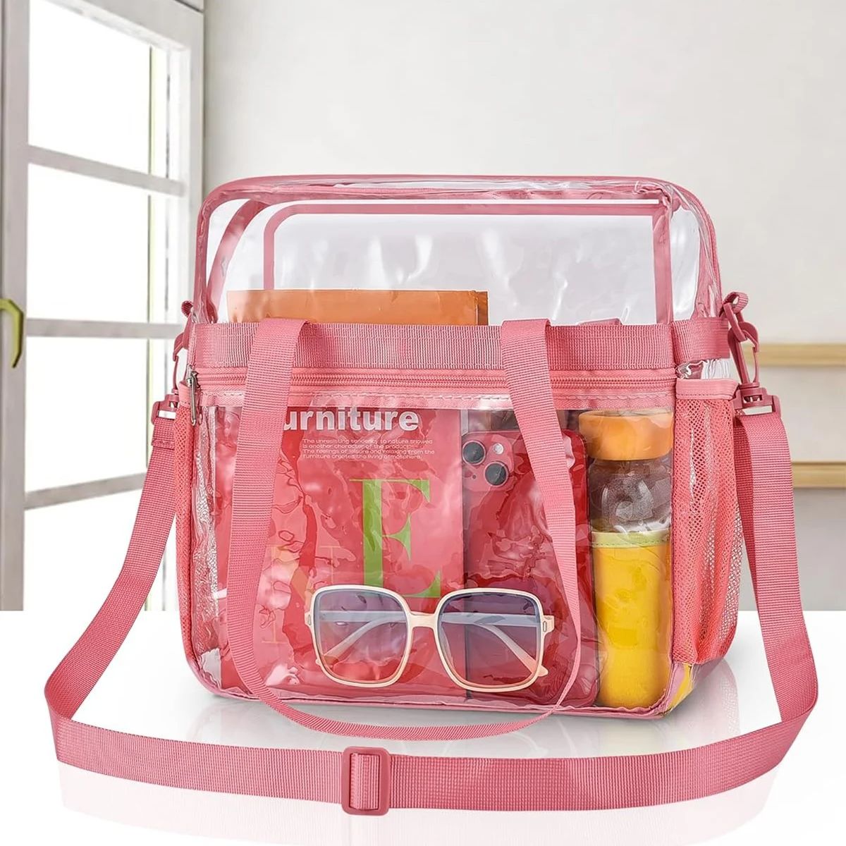 Pink Portable PVC Travel Bag f - Travel Accessories Pink recension och pris
