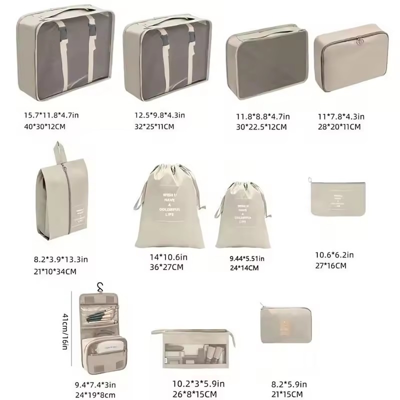 Travel Storage Bags Set 7/8/9/ - Travel Accessories Kit Bag recension och pris