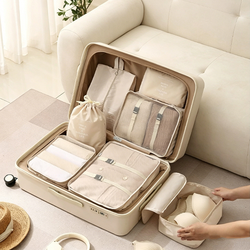 7-Piece Packing Cubes Set - Tr - Travel Accessories Kit Bag recension och pris