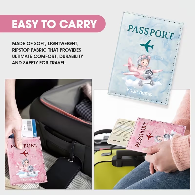 Personalized Custom Name Pink  - Travel Accessories Pink recension och pris
