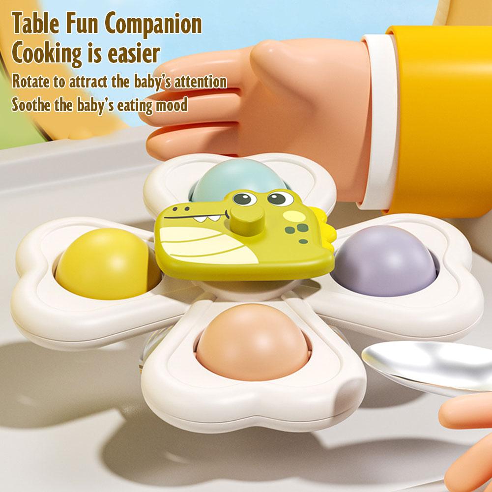 3PCS Suction Cup Rotating Toy  - Travel Accessories Baby recension och pris