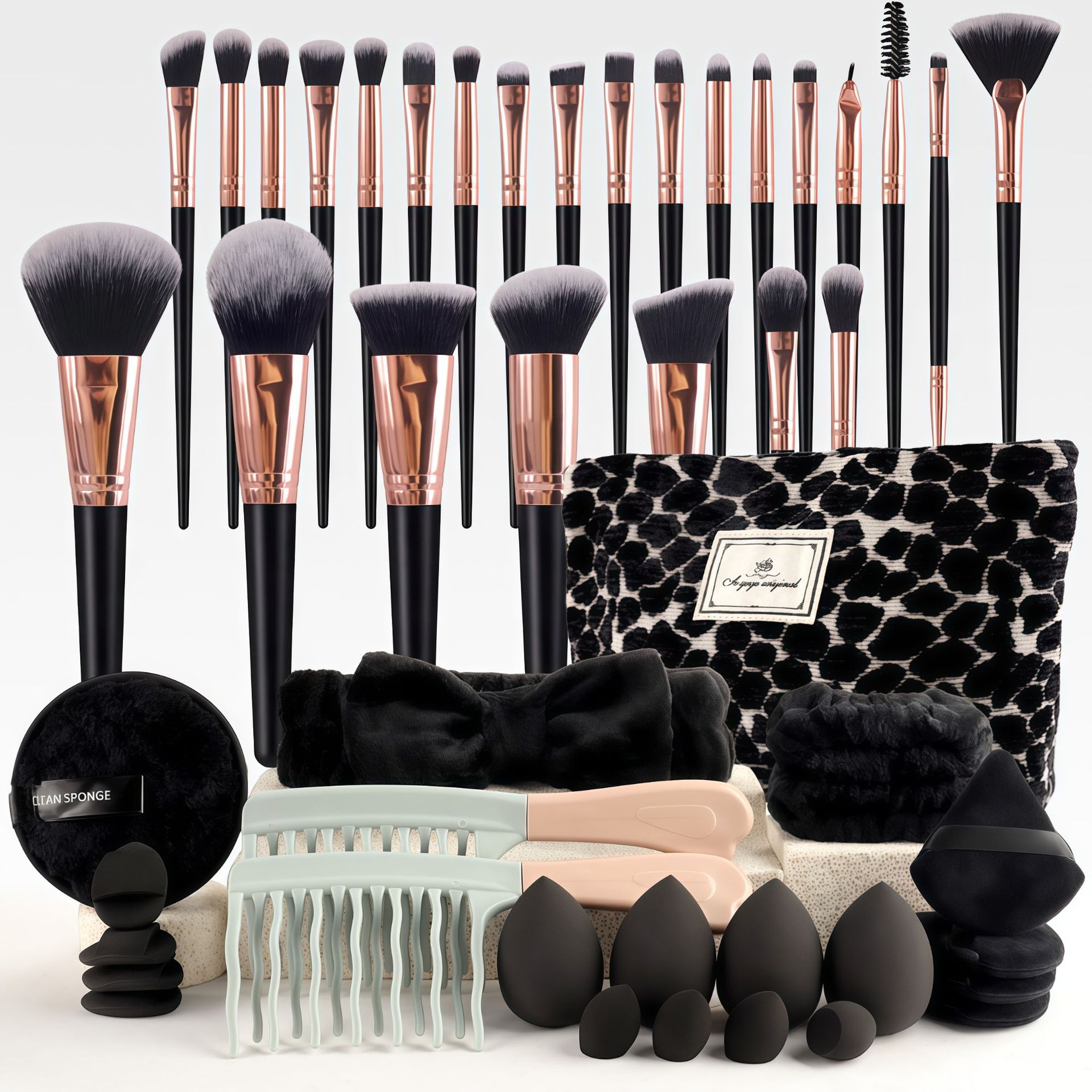 Makeup Brush Set Chic Fragranc - Travel Accessories Kit Bag recension och pris