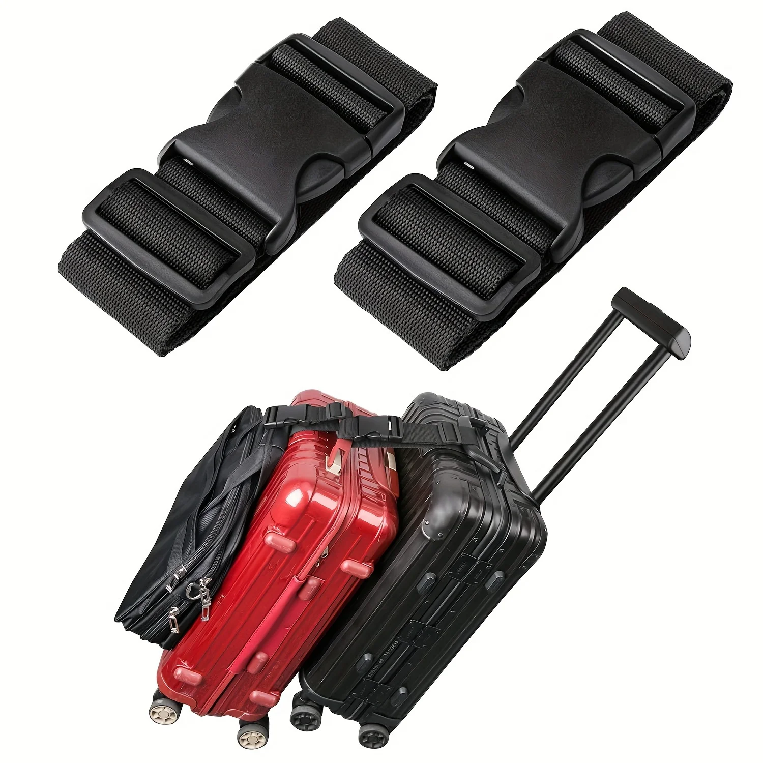 1pc Simple Adjustable Luggage  - Travel Accessories Luggage Straps recension och pris