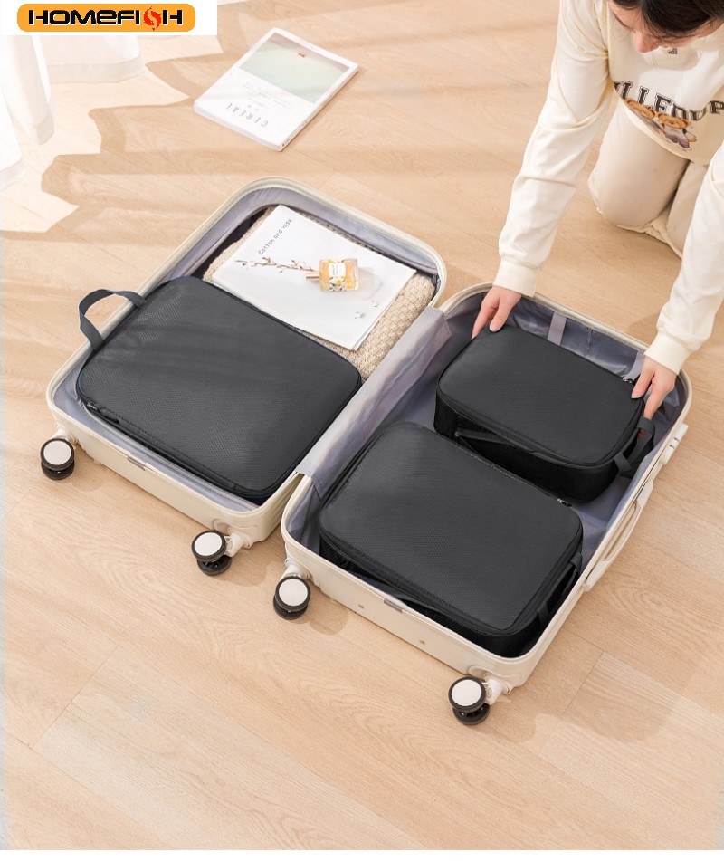 HOMEFISH 3Pcs/Set Travel Compr - Travel Accessories Kit Bag recension och pris