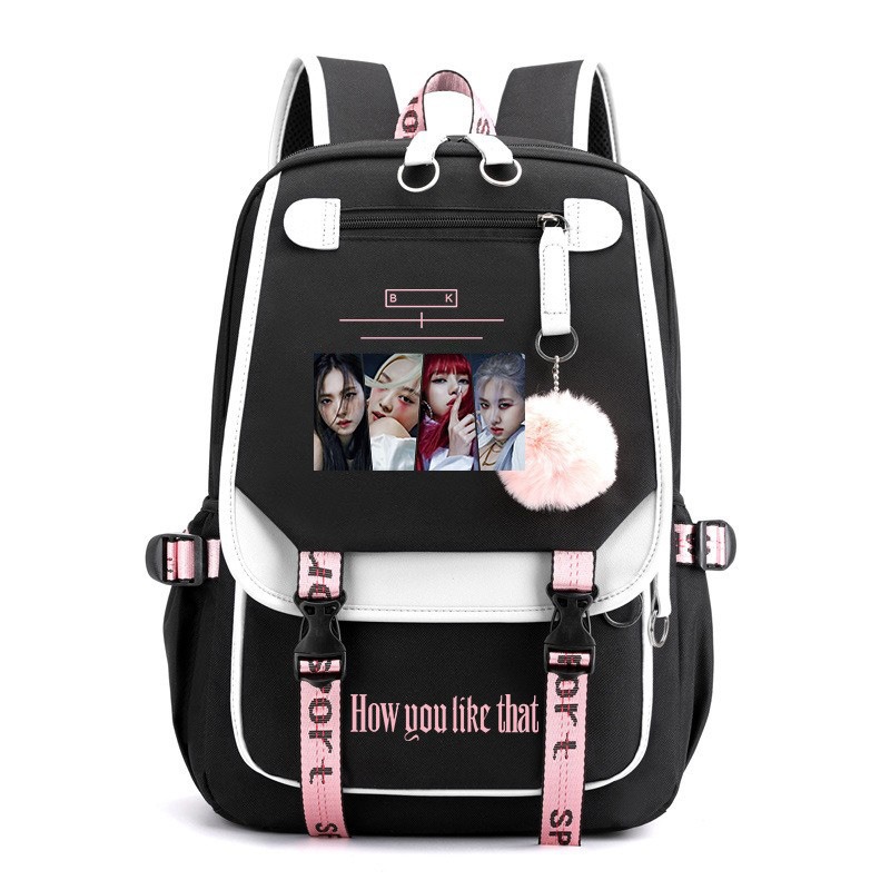 Black Pink Pattern Large Capac - Travel Accessories Pink recension och pris