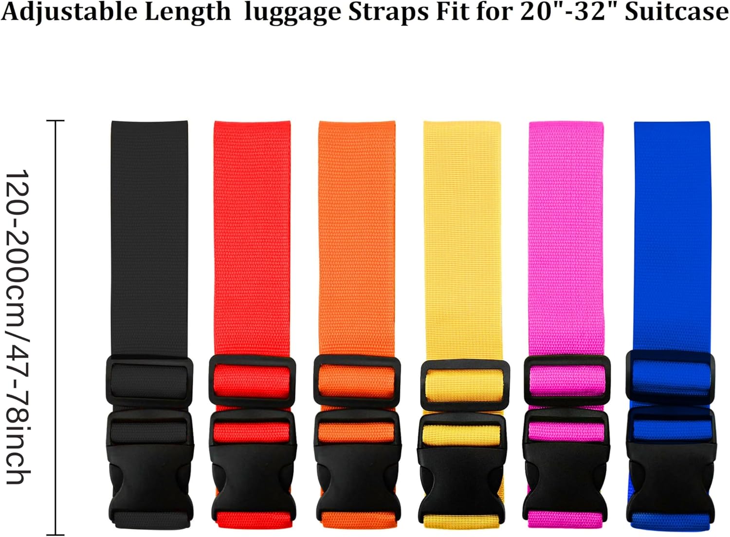 2 Pack Adjustable Luggage Stra - Travel Accessories Luggage Straps recension och pris