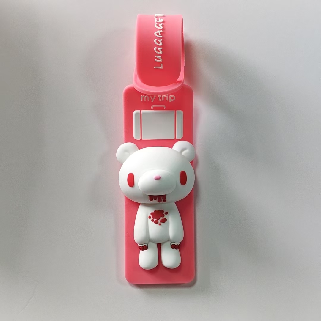 Cute Cartoon Bear Silicone Lug - Travel Accessories Luggage Straps recension och pris