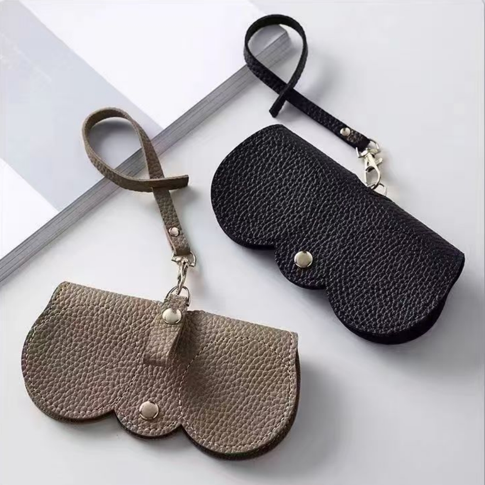 1pc Litchi Embossed Glasses Co - Travel Reading Accessories recension och pris