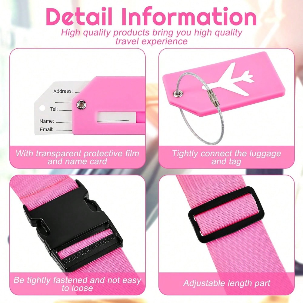 Luggage Strap Set with Luggage - Travel Accessories Luggage Straps recension och pris