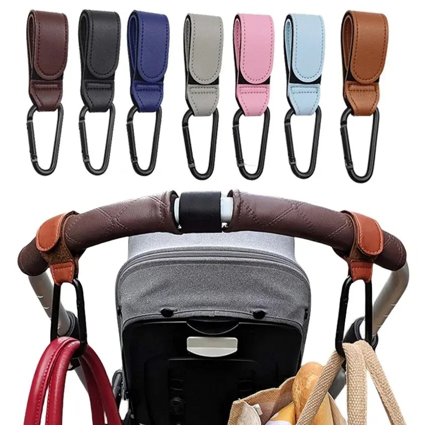 2Pcs Leather Cart Hooks Baby S - Travel Accessories Baby recension och pris