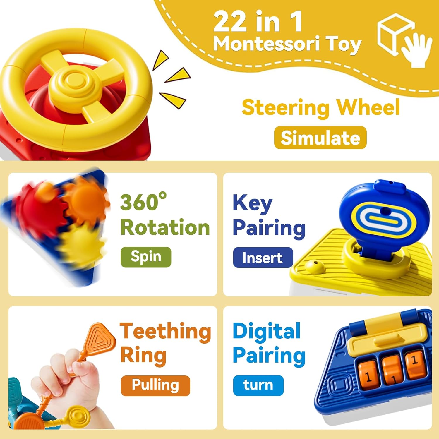 Baby Busy Board Activity Cube  - Travel Accessories Baby recension och pris