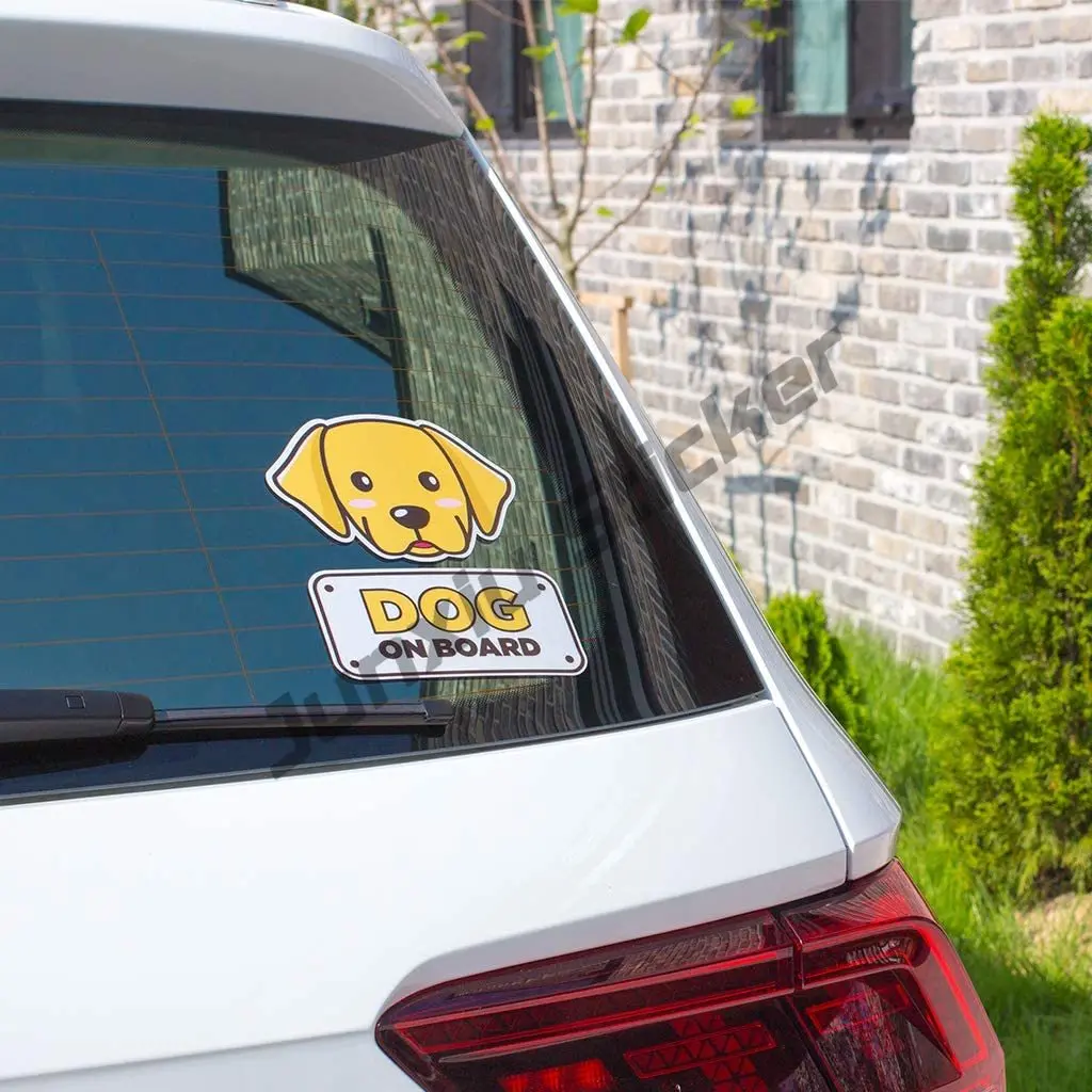 Dog on Board Car Sticker Bumpe - Travel Accessories Online recension och pris
