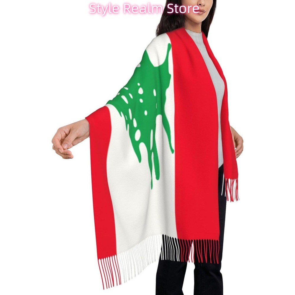 Flag Of Lebanon Print Polyeste - Travel Accessories Lebanon recension och pris