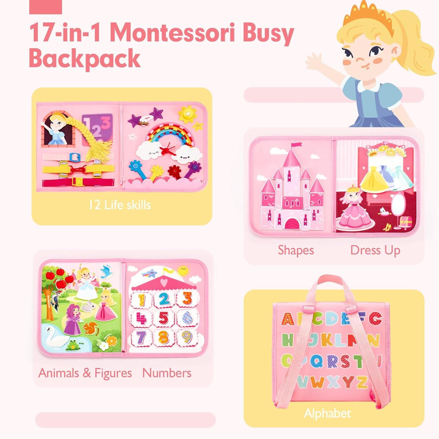 Toddler Busy Board Toys Montes - Travel Accessories Baby recension och pris