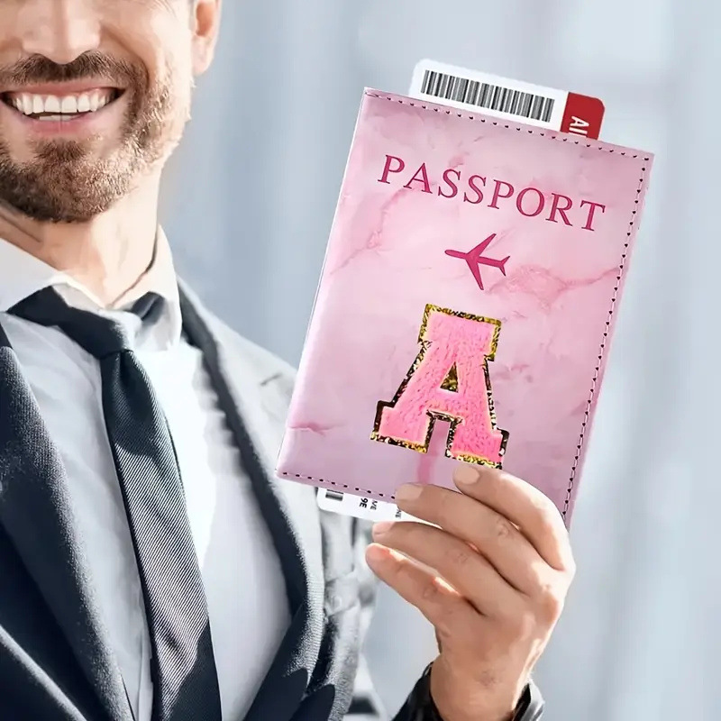 Pink PU Leather Passport Holde - Travel Accessories Pink recension och pris