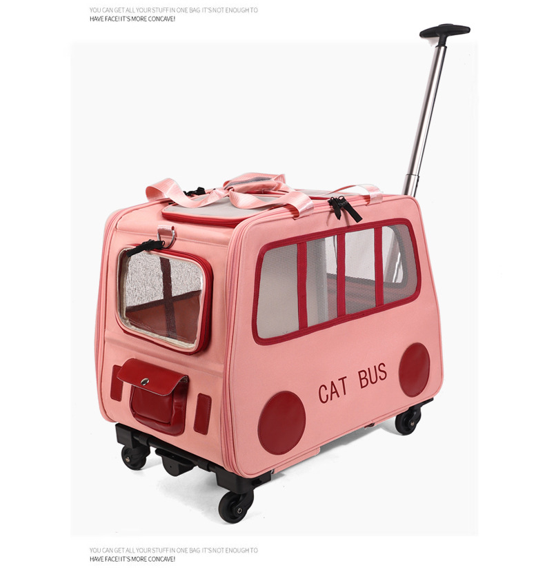 Multifunctional Pet Travel Tro - Travel Accessories Pink recension och pris