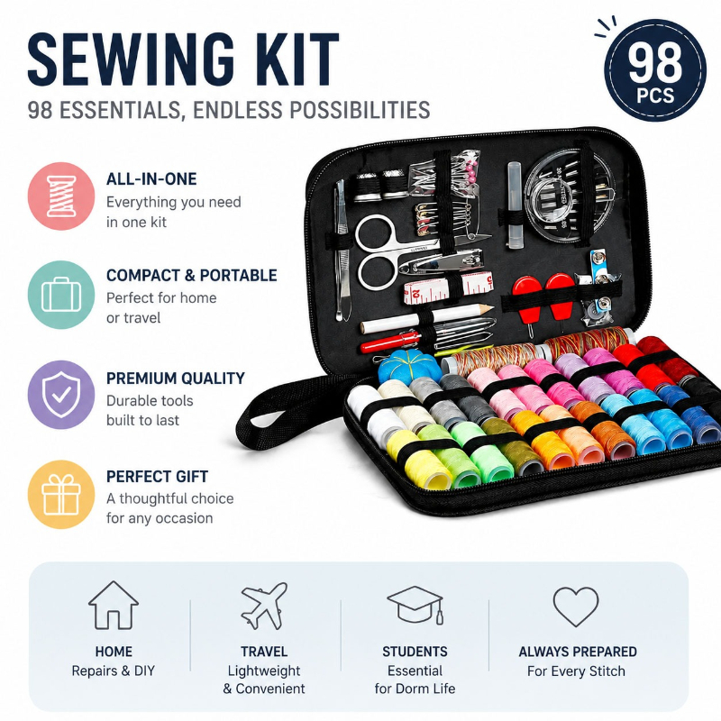 68/98PCS Sewing Accessories To - Travel Accessories Gadget recension och pris
