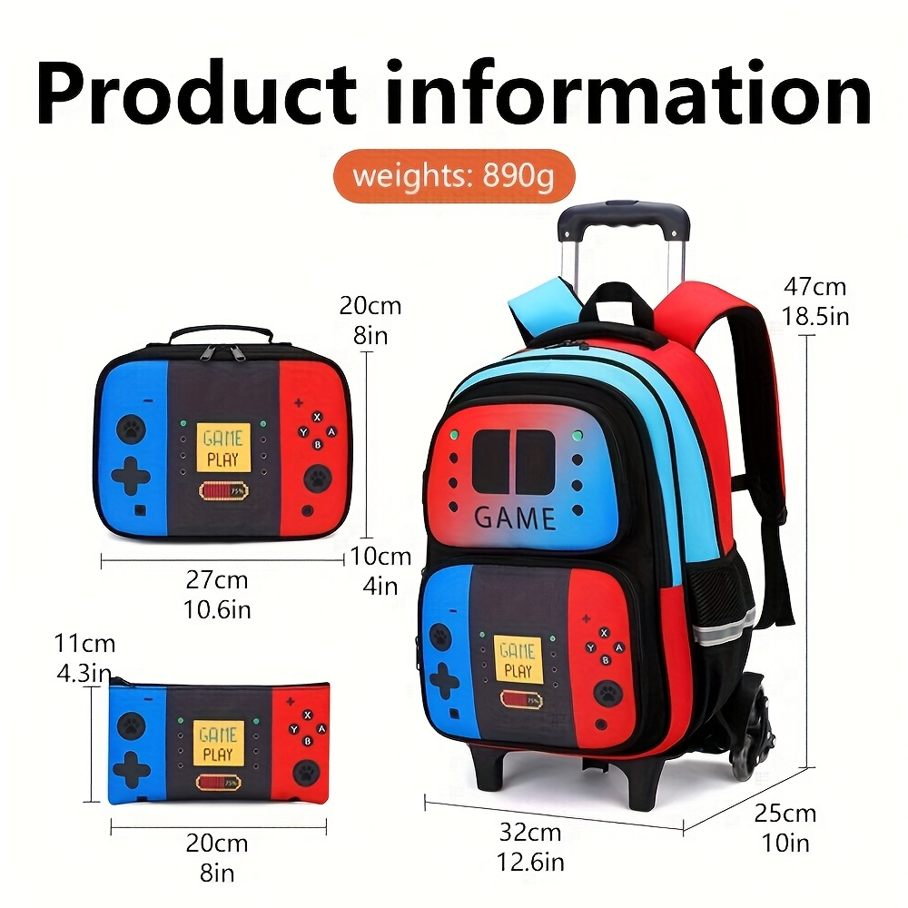 3PCS Kids Rolling Backpack for - Travel Router Accessories recension och pris