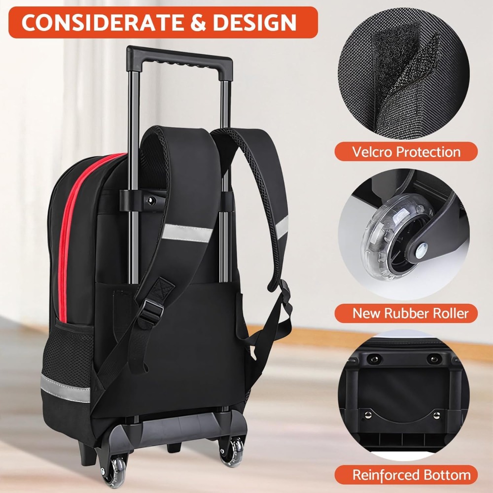 3PCS Kids Rolling Backpack for - Travel Router Accessories recension och pris