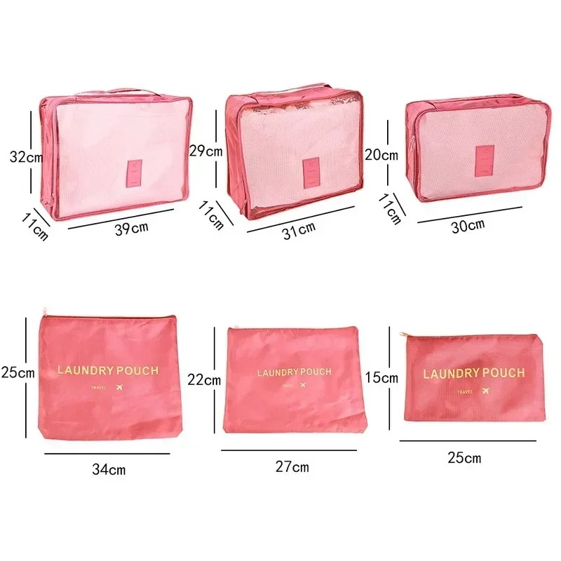 6pcs Set Travel Storage Bags S - Travel Accessories Kit Bag recension och pris