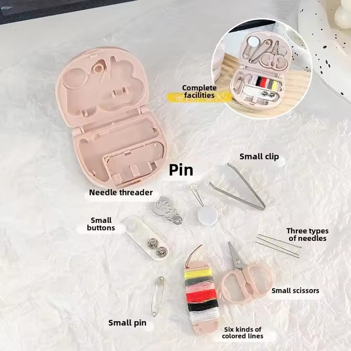 Mini Manual Sewing Machine Kit - Travel Accessories To Sew recension och pris