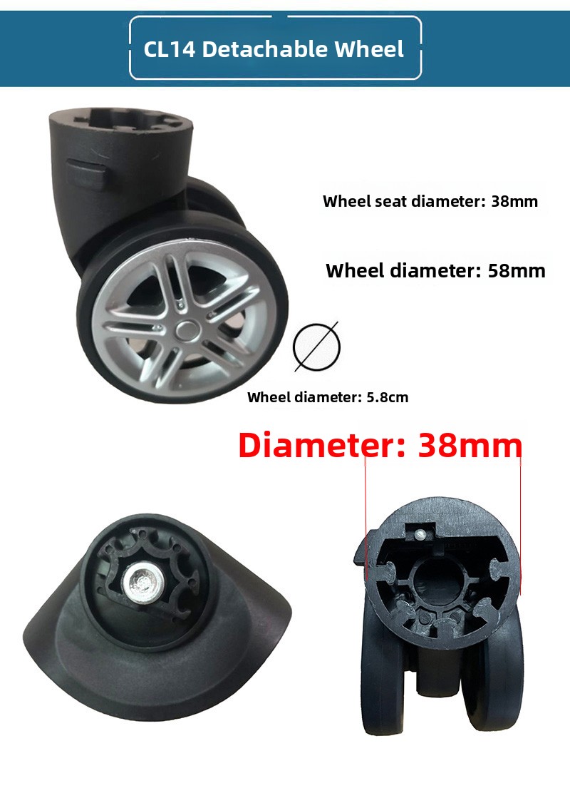 Detachable Luggage Wheel Acces - Travel Router Accessories recension och pris