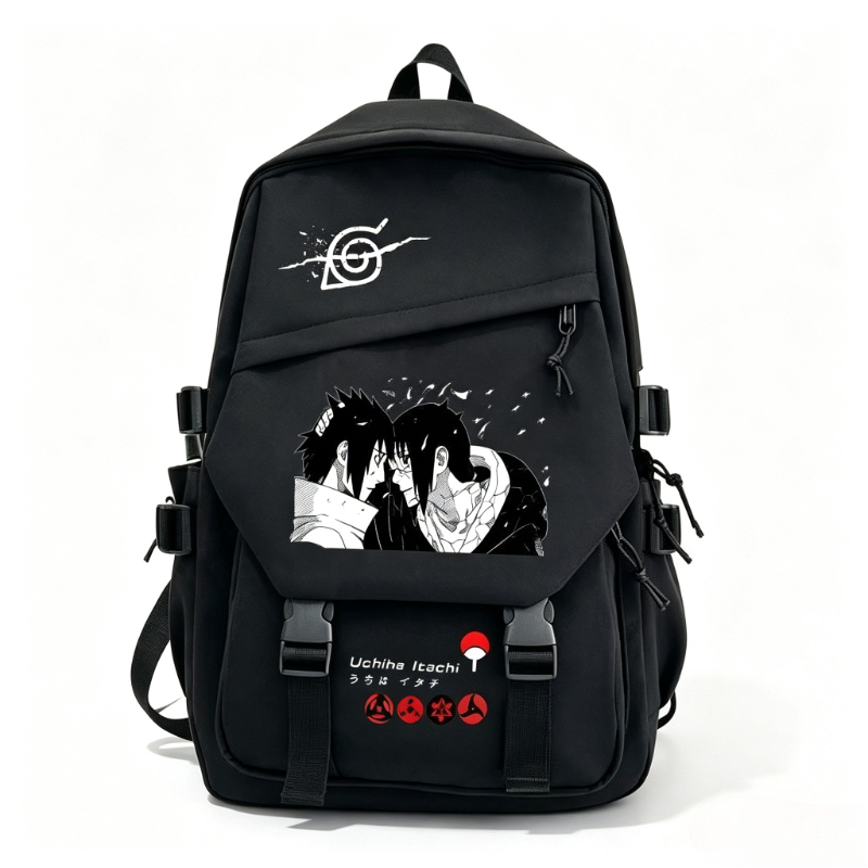 NARUTO Cartoon Backpack Two-di - Travel Accessories Kit Bag recension och pris