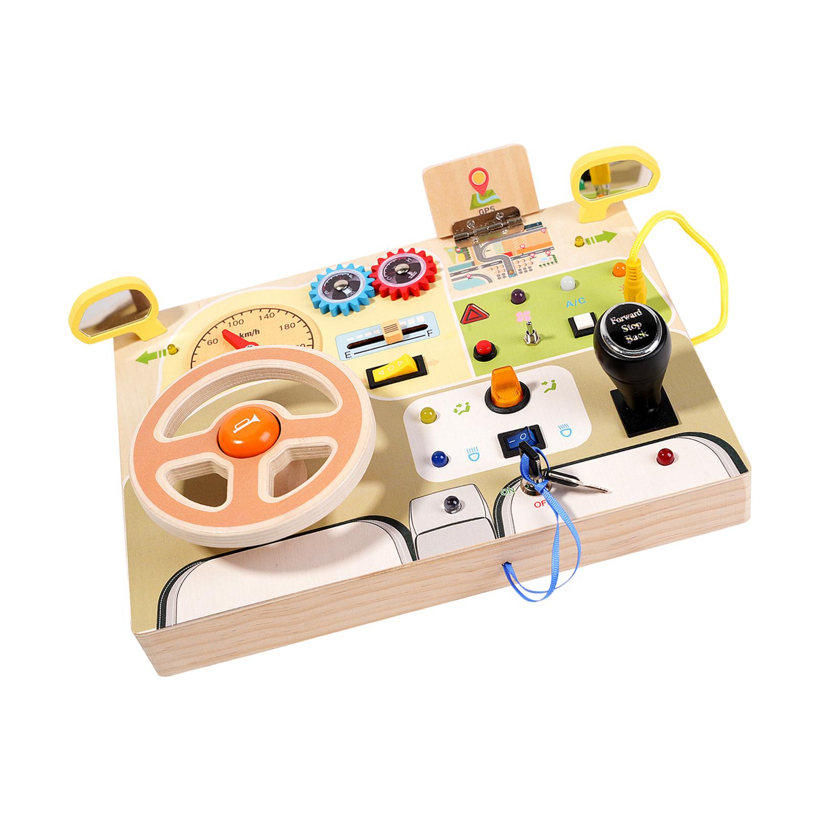 Montessori Busy Board with LED - Travel Accessories Baby recension och pris