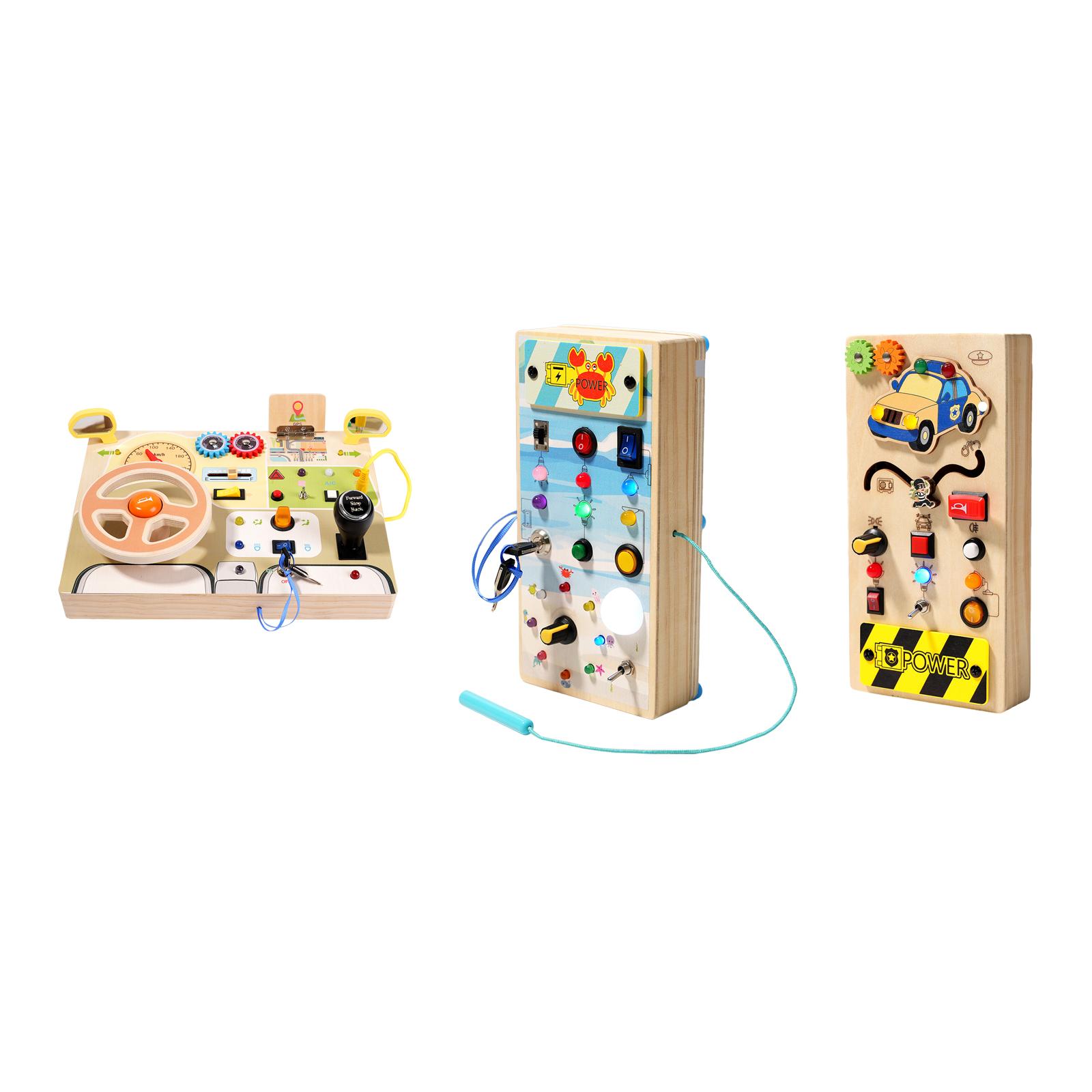 Montessori Busy Board with LED - Travel Accessories Baby recension och pris