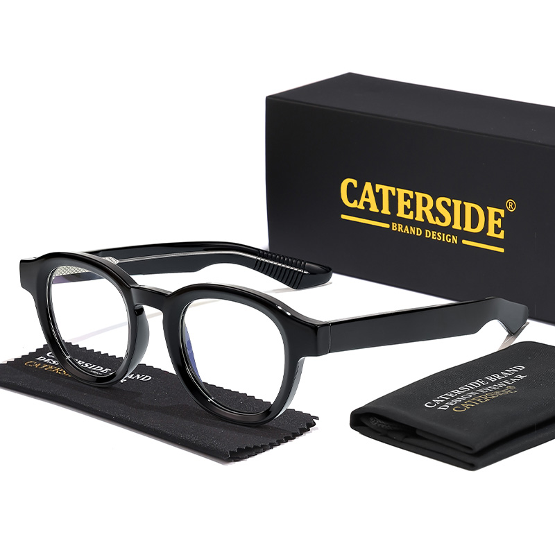 CATERSIDE Round Glasses Frame  - Travel Reading Accessories recension och pris